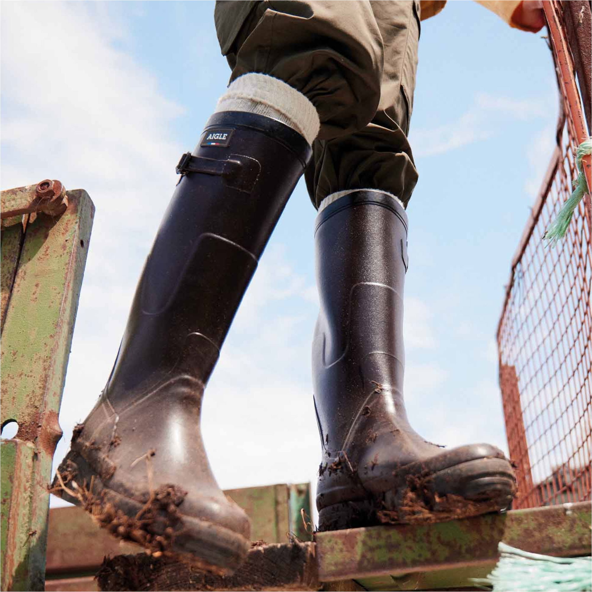 2026 Aigle Heren Benyl Lichtgewicht Werkschoen 85785 - Brown